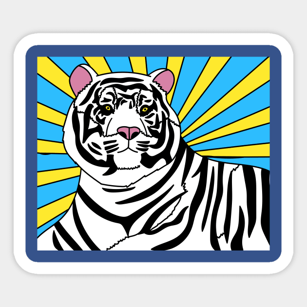 Patty Tiger Wild Animals Sticker by flofin